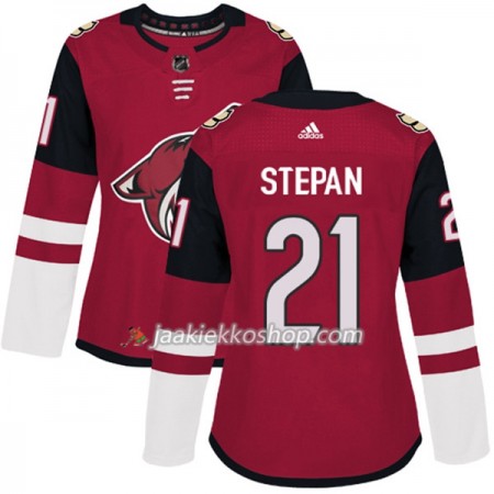 Nainen NHL Arizona Coyotes Pelipaita Derek Stepan 21 Adidas 2017-2018 Maroon Authentic